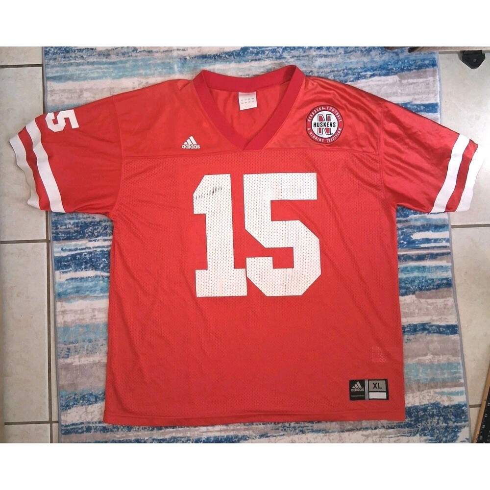 Vtg Nebraska Cornhuskers Huskers #15 Jersey Adidas  XL Frazier Railoa Football